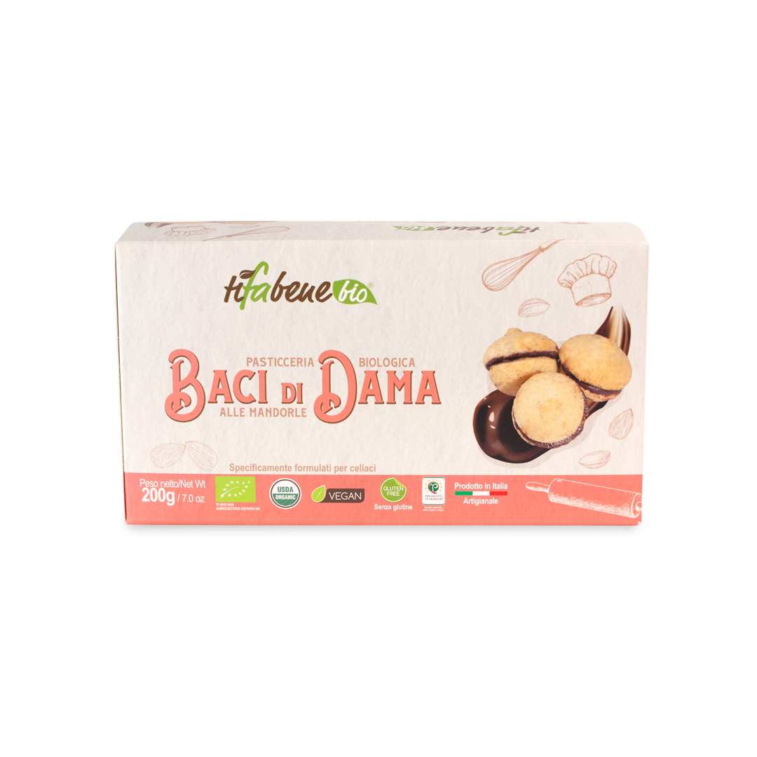 Baci di Dama alle mandorle Vegani senza glutine TiFaBeneBio