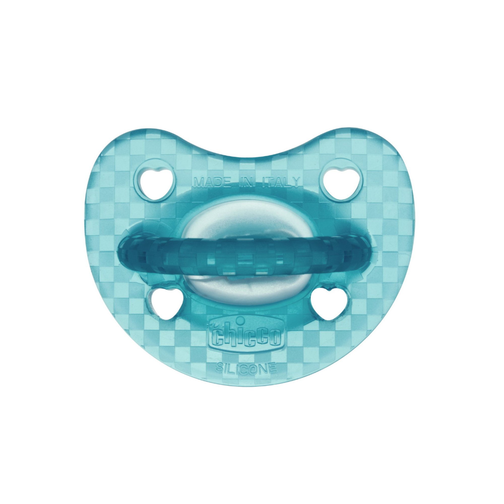 Gommotto silicone luxe 16-36m 2pz azzurro/trasparente – chicco - immagine 2