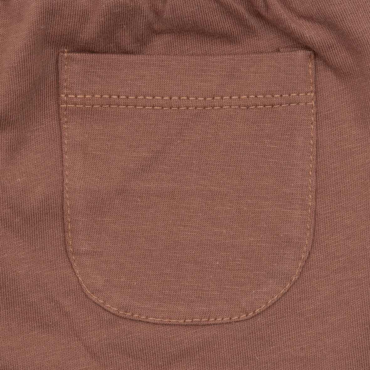 Short jersey bimbo marrone con stampa - immagine 2