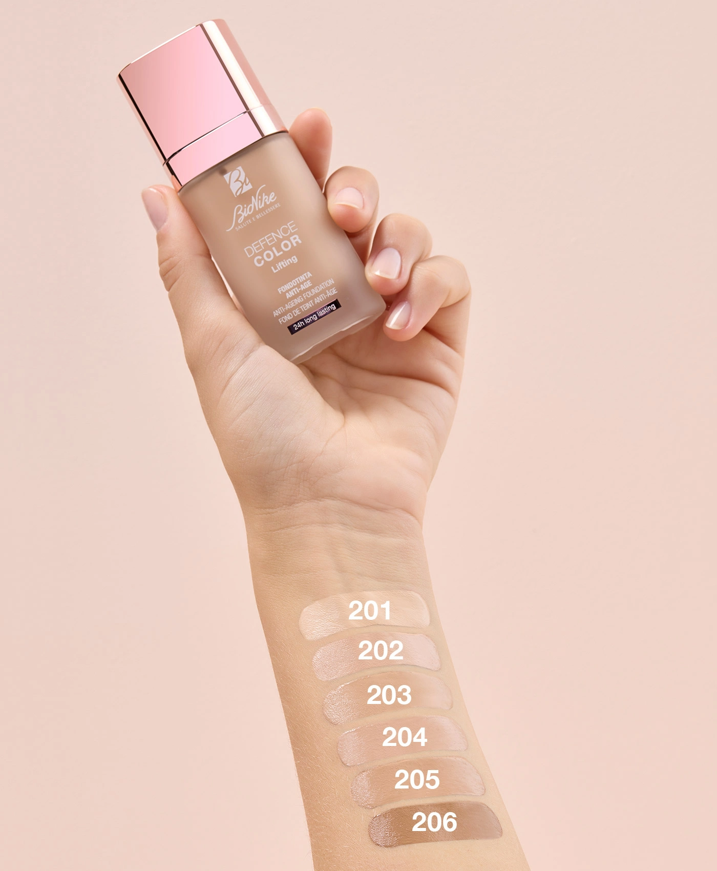 Bionike Defence Color Lifting Fondotinta Anti-Age 202 Creme – 30ml - immagine 2