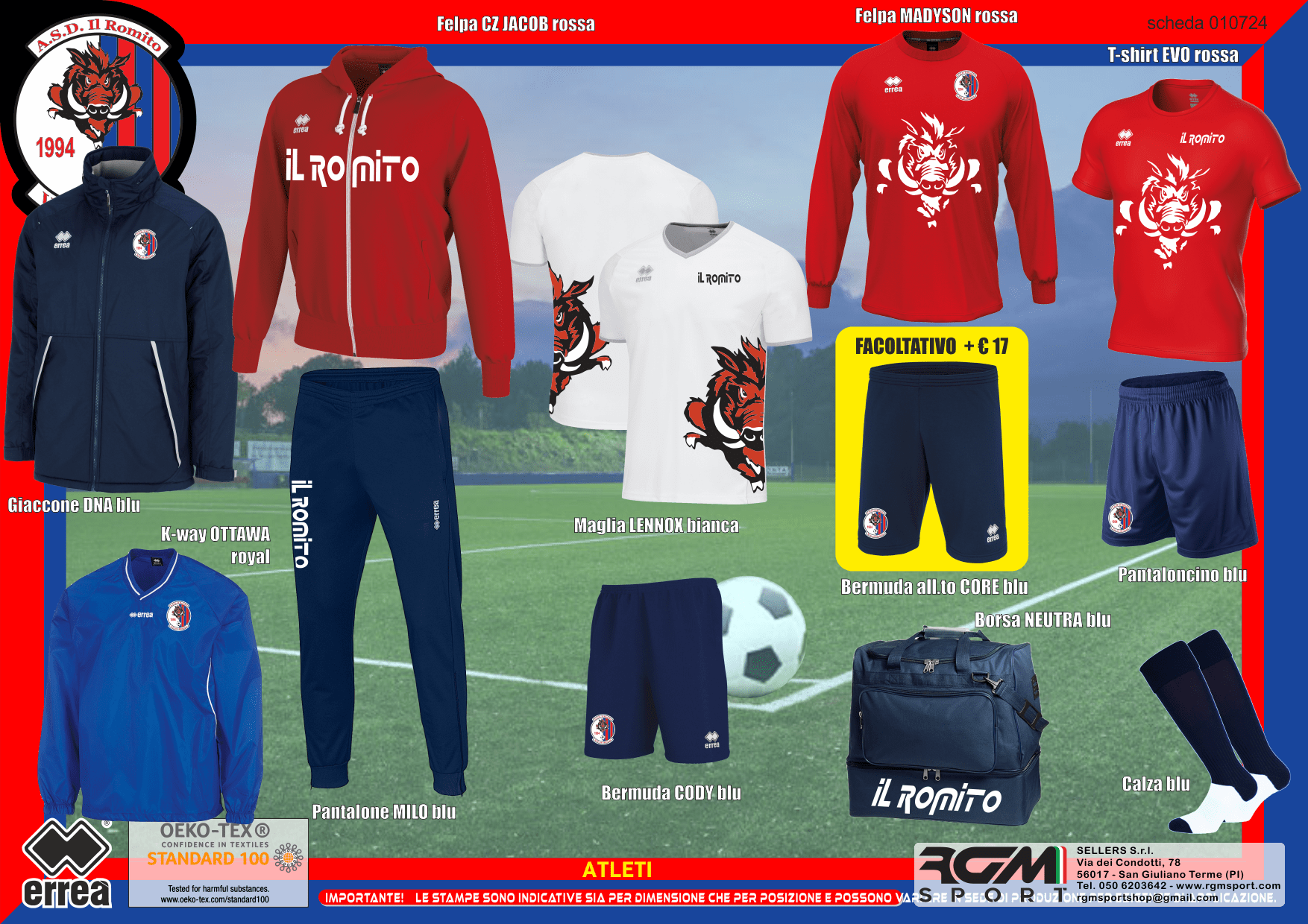 Kit Completo Erreà – A.S.D. Il Romito