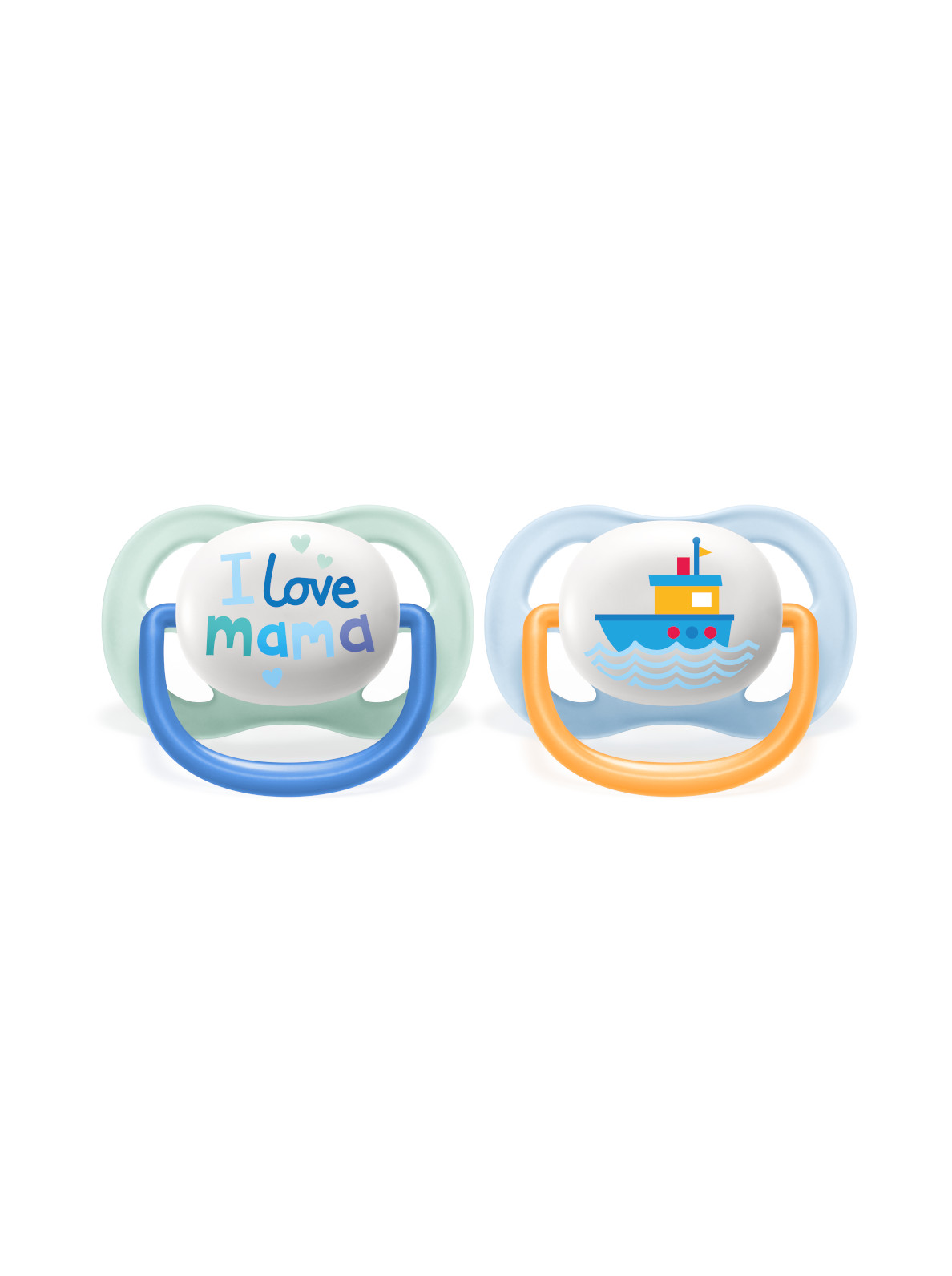 Philips avent – 2 succhietti ultra air collection 0-6m maschio – mama