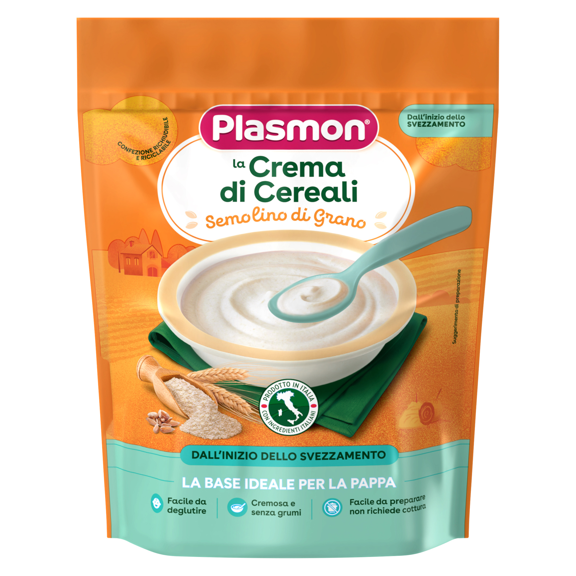 Crema di cereali semolino di grano 200gr – plasmon