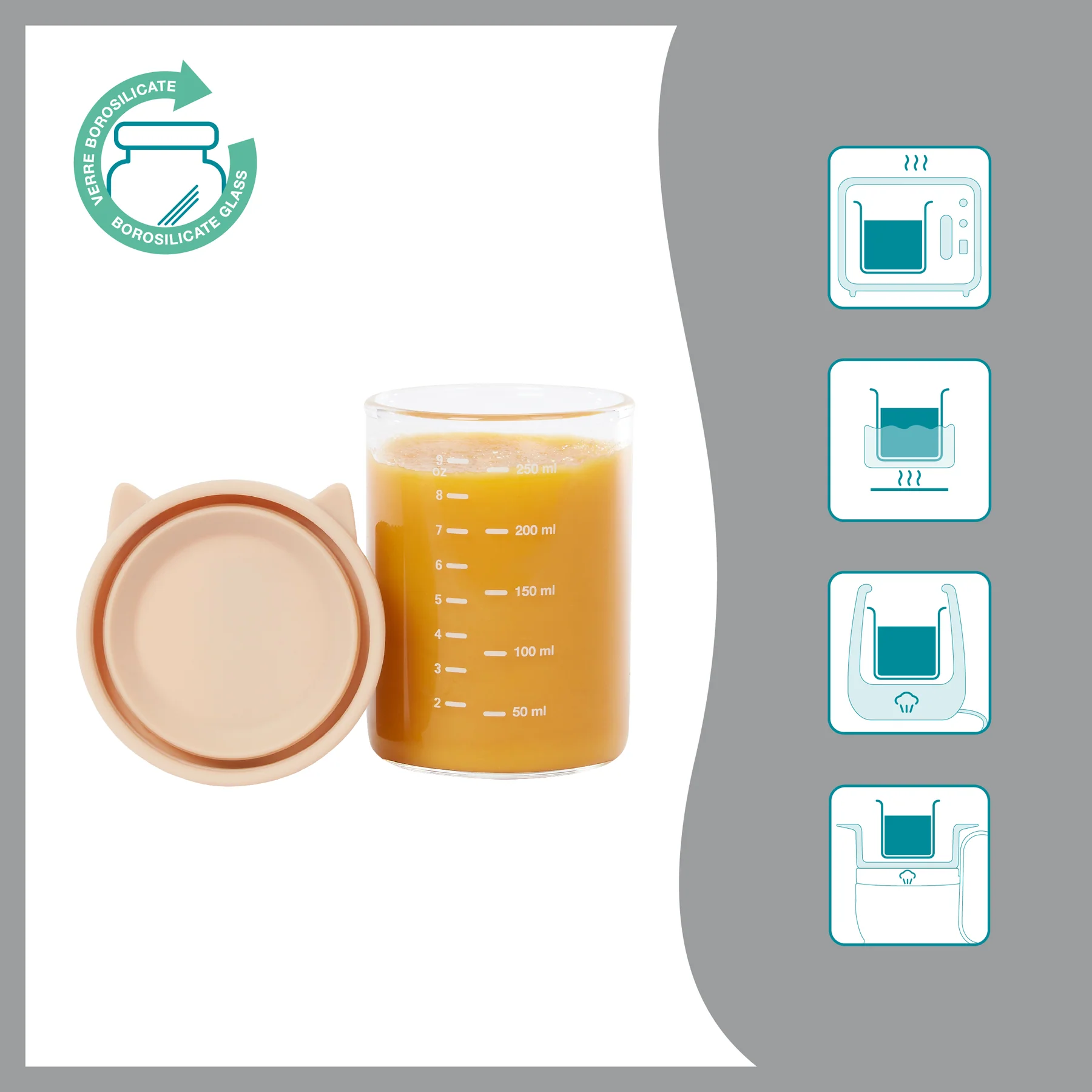 Babymoov Contenitori in Vetro Isy Bowls 6 pz - immagine 3