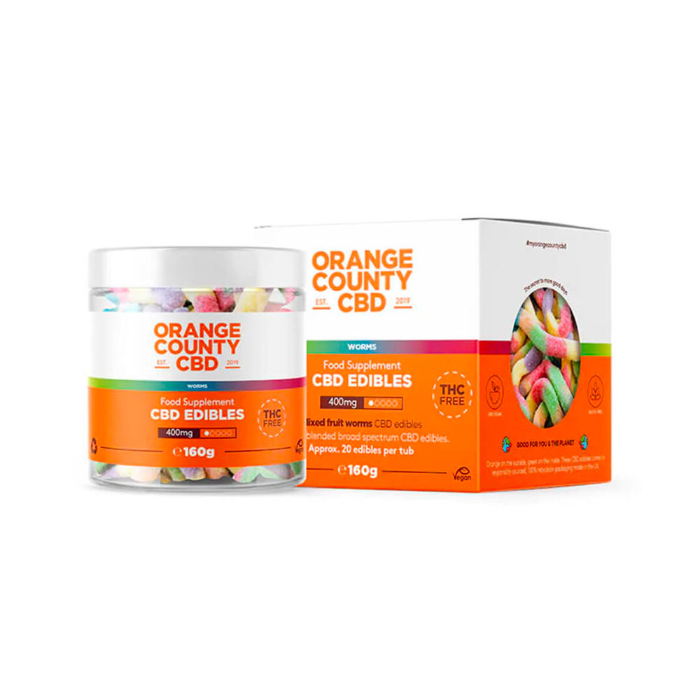 CBD GUMMIES WORMS (SMALL TUB) – Orange County CBD