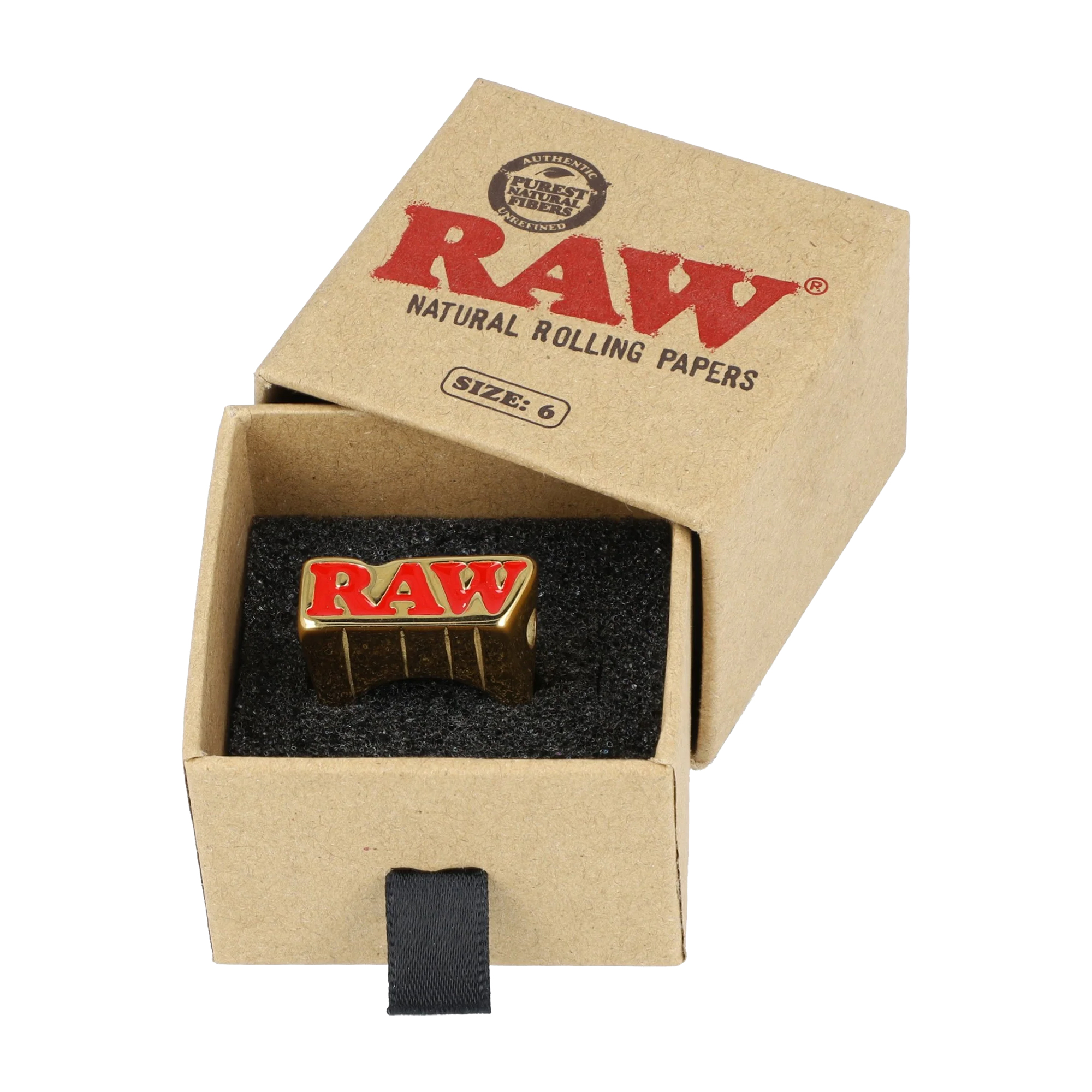 SMOKER RING (GOLD / SIZE 9) – Raw - immagine 3