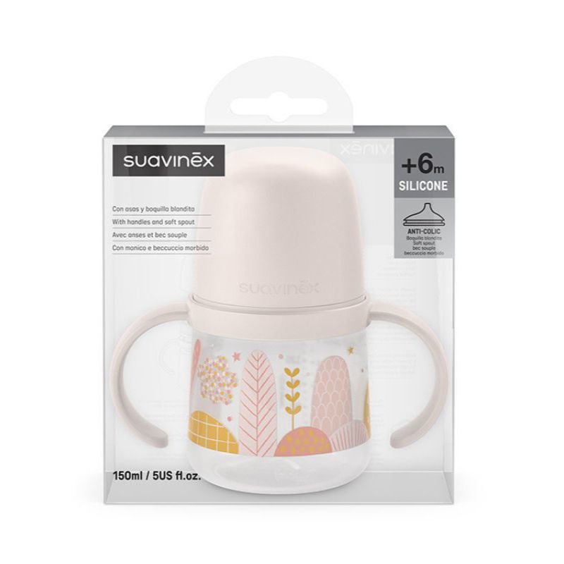 Suavinex Biberon Antigoccia con Manici Dreams Rosa 150 ml - immagine 3