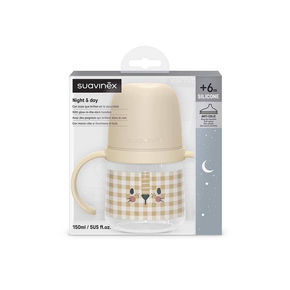 Suavinex Biberon Antigoccia con Manici Leone 150 ml - immagine 3